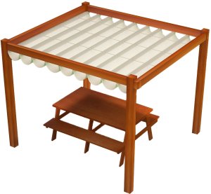 Roleta rzymska pozioma premium Decor 3x3 - Beżowy 2