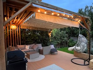 Roleta rzymska pozioma premium Decor 3x3 - Beżowy 3