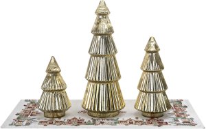 Ozdoba szklana Choinka złota duża 54 cm 6