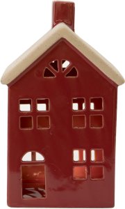 Figurka świecąca Domek ceramiczny czerwony duży 8044 1