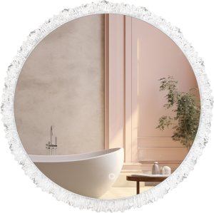 LUSTRO ŚCIENNE LED KRYSZTAŁOWE 60cm YH-3561 2