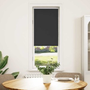vidaXL Roleta zaciemniająca czarny 45x150 cm Szerokość tkaniny 40,7 cm 1