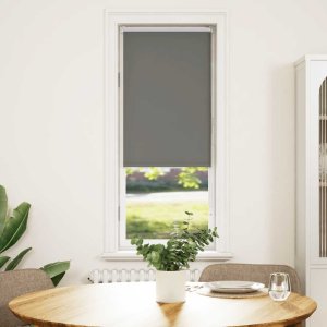 vidaXL Roleta zaciemniająca szara 45x150 cm Szerokość tkaniny 40,7 cm 1