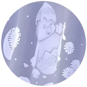 Firanka Biały Kurczaczek wysokość 50 cm DomoweTekstylia | WN2BK3 050 | Wielkanoc 7