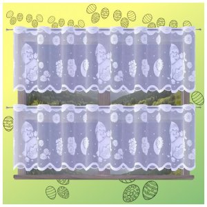 Firanka Biały Kurczaczek wysokość 50 cm DomoweTekstylia | WN2BK3 050 | Wielkanoc 9