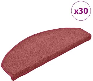 vidaXL Maty na schody 30 szt. Czerwone 65x24x4 cm 1