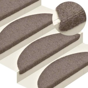 vidaXL Maty na schody samoprzylepne 20 szt. Beżowe 56x17x3 cm 5