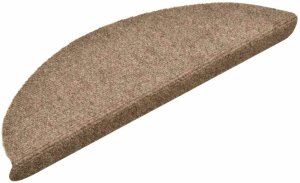 vidaXL Maty na schody samoprzylepne 30 szt. kremowe 56x17x3 cm (3365688) 2