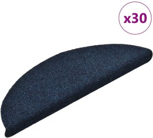 vidaXL Maty na schody samoprzylepne 30 szt. Granatowe 56x17x3 cm 1