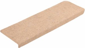 vidaXL Maty na schody samoprzylepne 20 szt. Kremowe 65x21x4 cm 2