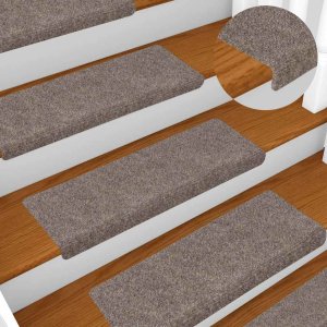 vidaXL Maty na schody samoprzylepne 30 szt. Kremowe 65x21x4 cm 5