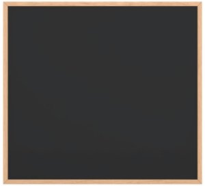 vidaXL Tablica kredowa z ramą z litego drewna sosnowego, czarna 3