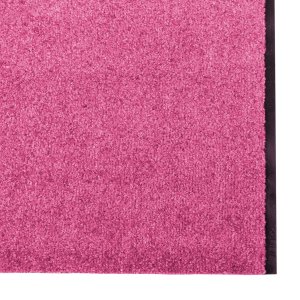 vidaXL Wycieraczka Różowa, Czarna Poliamid 350 x 120 x 0.9 cm 3