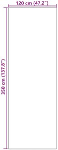 vidaXL vidaXL Wycieraczka Niebieska, Czarna Poliamid 350 x 120 x 0,9 cm 5