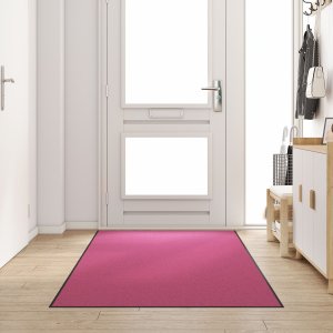 vidaXL Wycieraczka Różowa, Czarna Poliamid 300 x 120 x 0.9 cm 1