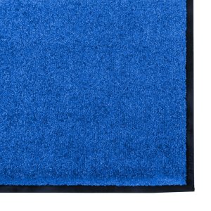 vidaXL vidaXL Wycieraczka Niebieska, Czarna Poliamid 300 x 120 x 0.9 cm 4