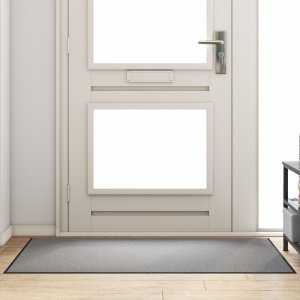 vidaXL Wycieraczka Szara, Czarna Polipropylen 150 x 90 x 0.9 cm 1