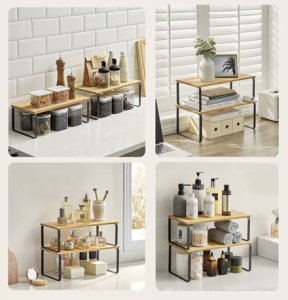 Półka kuchenna bambusowa - 2 szt. Ruhhy 25661 11