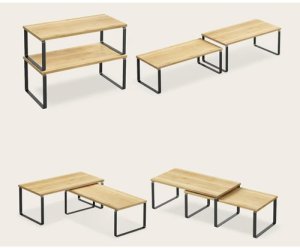 Półka kuchenna bambusowa - 2 szt. Ruhhy 25661 4