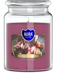 Świeca zapachowa w słoiku Grzane wino 14x9,9cm do 100h palenia 2