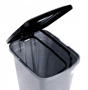 Kosz na śmieci Katex Pojemnik z pedałem Slim 40 L 424x310x548 mm (010447) 2