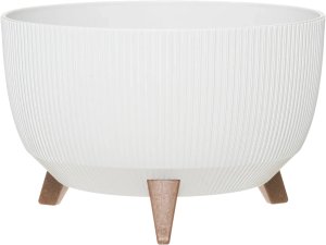 4Living Gėlių vazonas "Roma Line" su kojelėmis 47 cm, baltas 2
