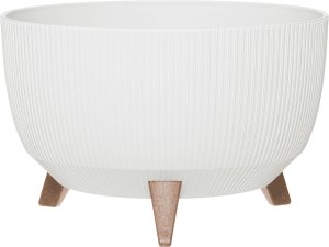 4Living Gėlių vazonas "Roma Line" su kojelėmis 47 cm, baltas 3