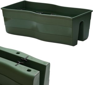 Skrzynka na balustradę Wave 60 Doniczka balkonowa na barierkę 1