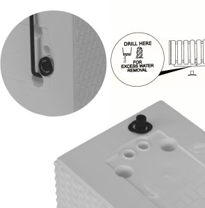 2x Doniczka balkonowa 51cm + uchwyty / haki, nawadniacz Skrzynka na balkon + keramzyt 5l 8