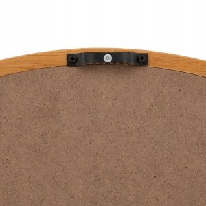 Lustro okrągłe w drewnianej ramie KIM, Ø 55 cm 3