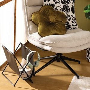 Gazetnik TWISTED LIME 37 x 22 x 35 cm z ekoskóry 2