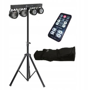 LIGHT4ME BELKA LED COB PAR 4x30W statyw pokrowiec 1