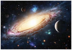 FOTOTAPETA KOSMOS PLANETY GALAKTYKA TAPETA DLA DZIECI CHŁOPCA 350x250 1