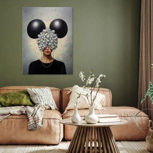 OBRAZ NA PŁÓTNIE ŚCIANĘ KOBIETA ABSTRAKCJA DUŻY DO SYPIALNI SALONU 60x40 2