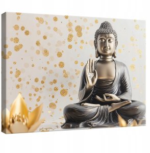OBRAZ NA PŁÓTNIE ŚCIANĘ ABSTRAKCJA BUDDA DO SYPIALNI SALONU KUCHNI 120x80 1