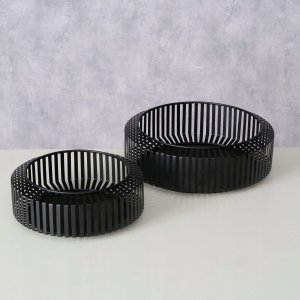 Boltze Metalowe miski ozdobne VIKI, 2 szt. Ø 24-30 cm 3