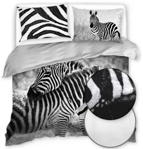Pościel Bawełniana Animals 160X200 Zebra 20569 1