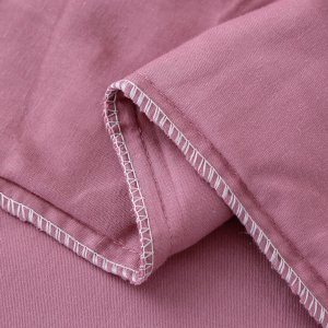 Pościel Bawełniana Z Falbanką 140X200 Różowa Fbf 09 8