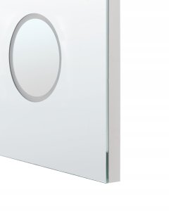 Lustro Beliani Lustro łazienkowe LED MONTARON 80 cm 60 cm Srebrny 8