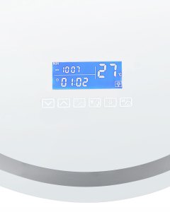 Lustro Beliani Lustro łazienkowe LED BROGNON 60 cm 60 cm Wbudowany głośnik Bluetooth Srebrny 8
