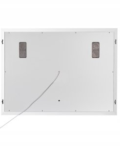 Lustro Beliani Lustro łazienkowe LED THAIX 80 cm 60 cm Srebrny 5