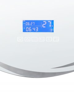 Lustro Beliani Lustro łazienkowe LED TANAY 60 cm 60 cm Wbudowany głośnik Bluetooth Srebrny 9