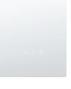 Lustro Beliani Lustro łazienkowe LED PRENOIS 80 cm 60 cm Srebrny 8