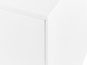 Beliani Wisząca szafka pod umywalkę ALZIRA 80 cm 52 cm 40 cm Biały 9