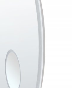 Lustro Beliani Lustro łazienkowe LED FIXIN 80 cm 80 cm Wbudowany głośnik Bluetooth Srebrny 8