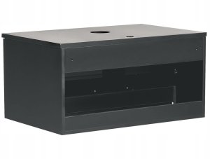 Beliani Wisząca szafka pod umywalkę ALZIRA 80 cm 52 cm 40 cm Czarny 10