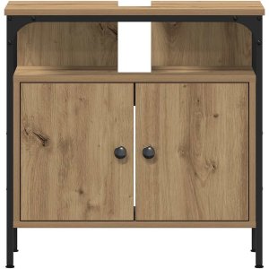 vidaXL Szafka pod umywalkę, dąb artisan, 60x30x60 cm 6