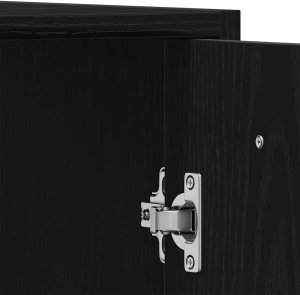 vidaXL Szafka łazienkowa z lustrem, czarny dąb materiał drewnopochodny 10