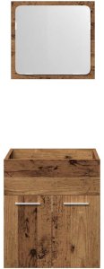 vidaXL 2-częściowy zestaw mebli łazienkowych, kolor starego drewna 6