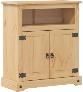 vidaXL 2-częściowy zestaw mebli łazienkowych „Corona" lite drewno 6